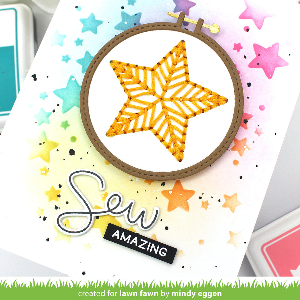 embroidery hoop star add-on