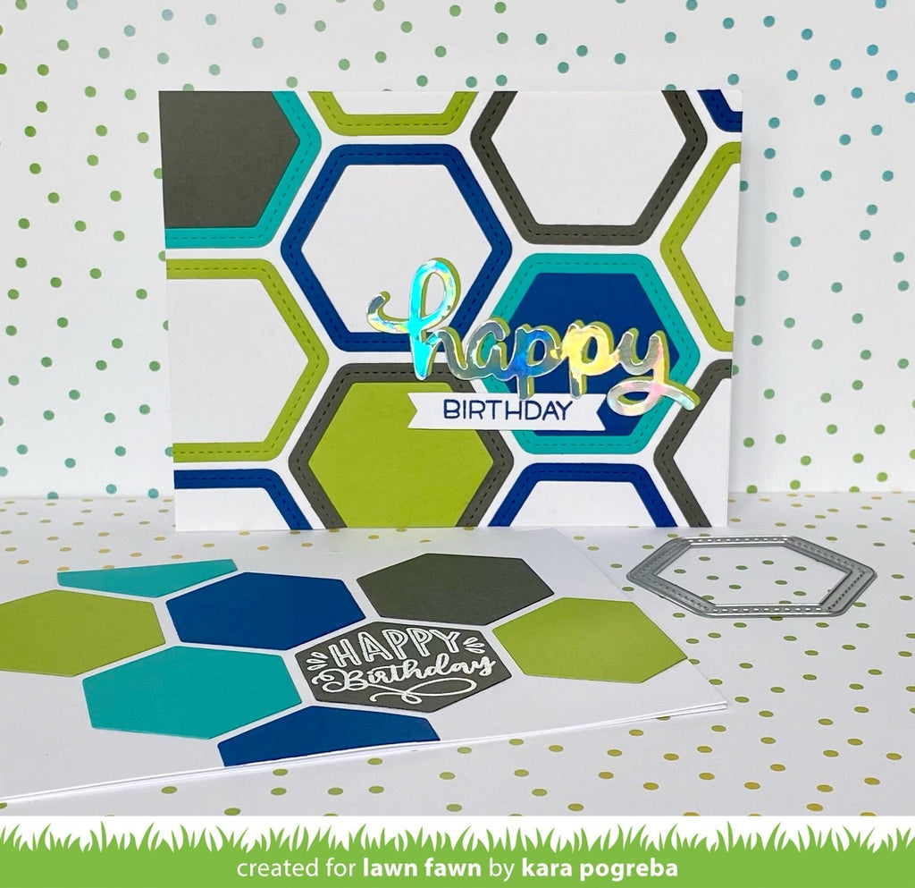 honeycomb shaker gift tag