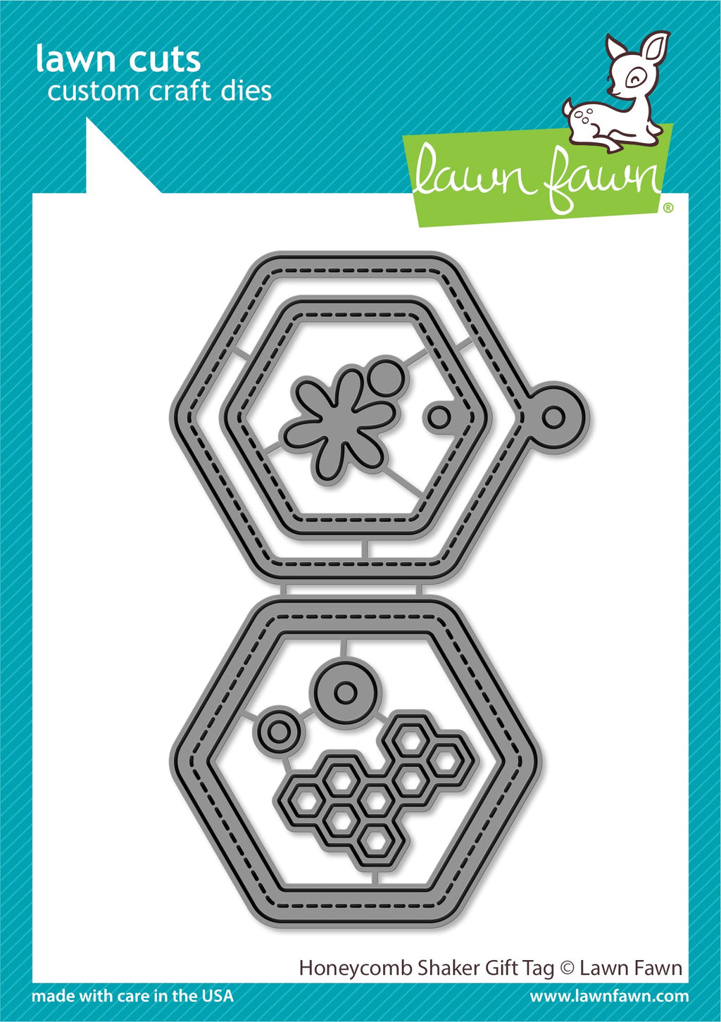 honeycomb shaker gift tag