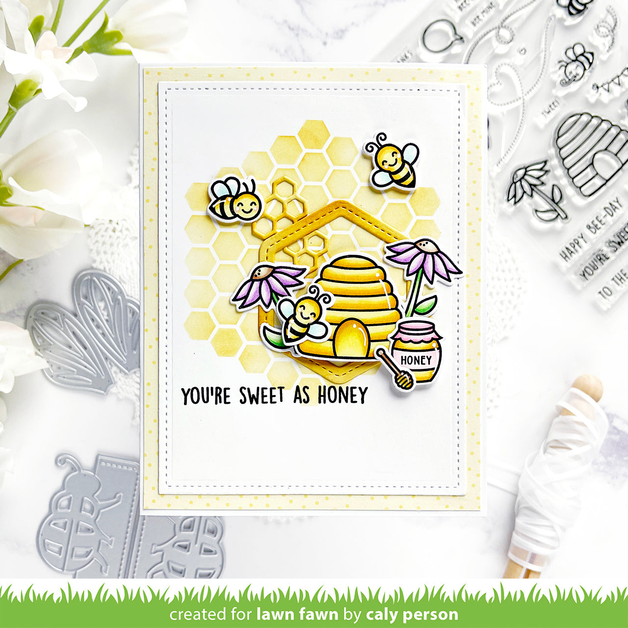 honeycomb shaker gift tag