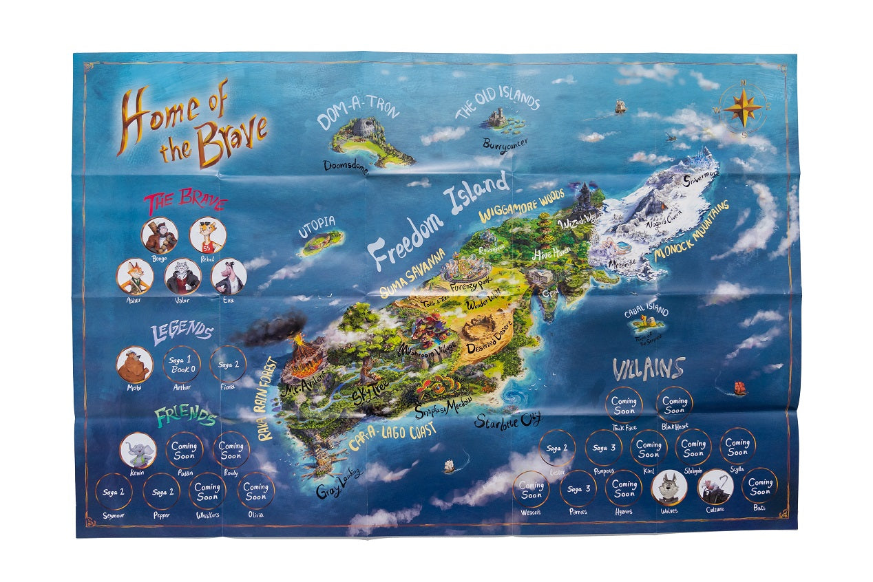 SAGA 1 Map and Sticker Bundle